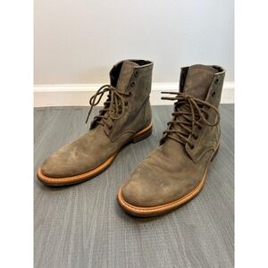 Nisolo Andres Everyday Boot Mens 10.5 Brown Leather Lace Up Boots All Weather
